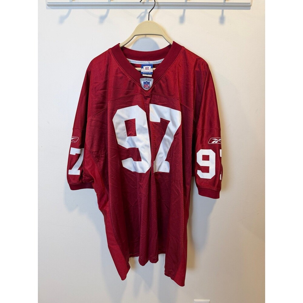 Vintage Reebok NFL Authentic Size 58 Stitched #97 Martin Football Jersey